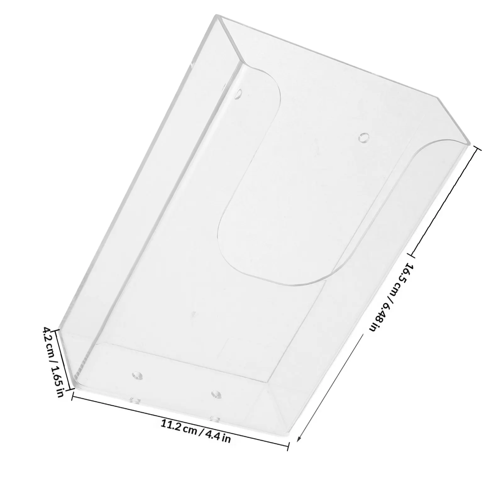 투명한 벽걸이형 파일 랙 경량 사무실 파일 정리함 문서 보관 디스플레이 스탠드 투명 브로셔 홀더