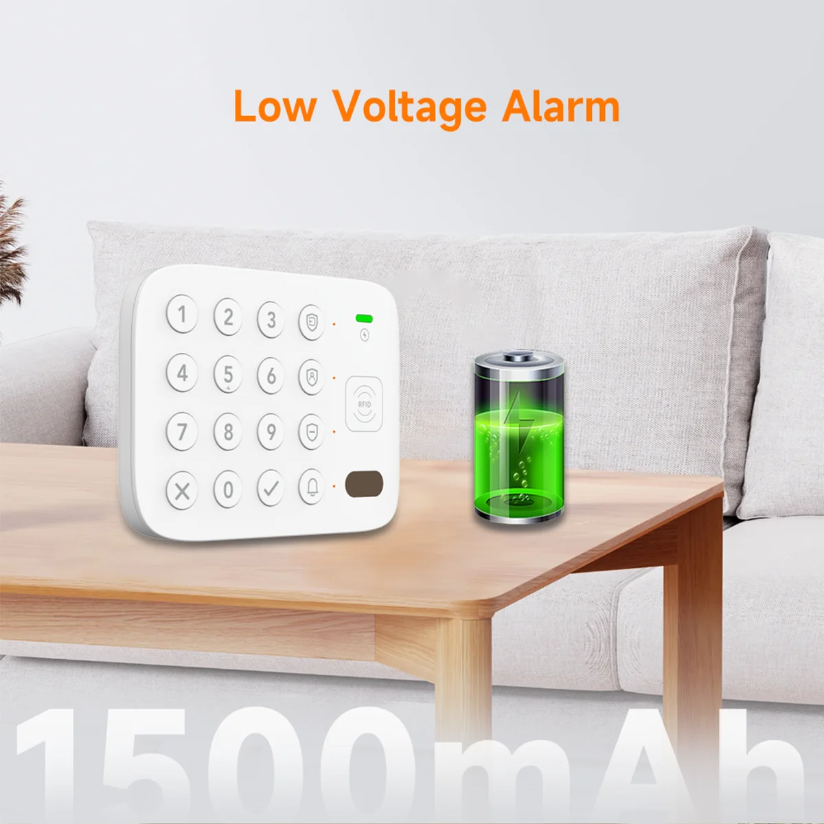 CPVAN Wireless Keyboard For Home Security Alarm System 433Mhz Tuya Smart System