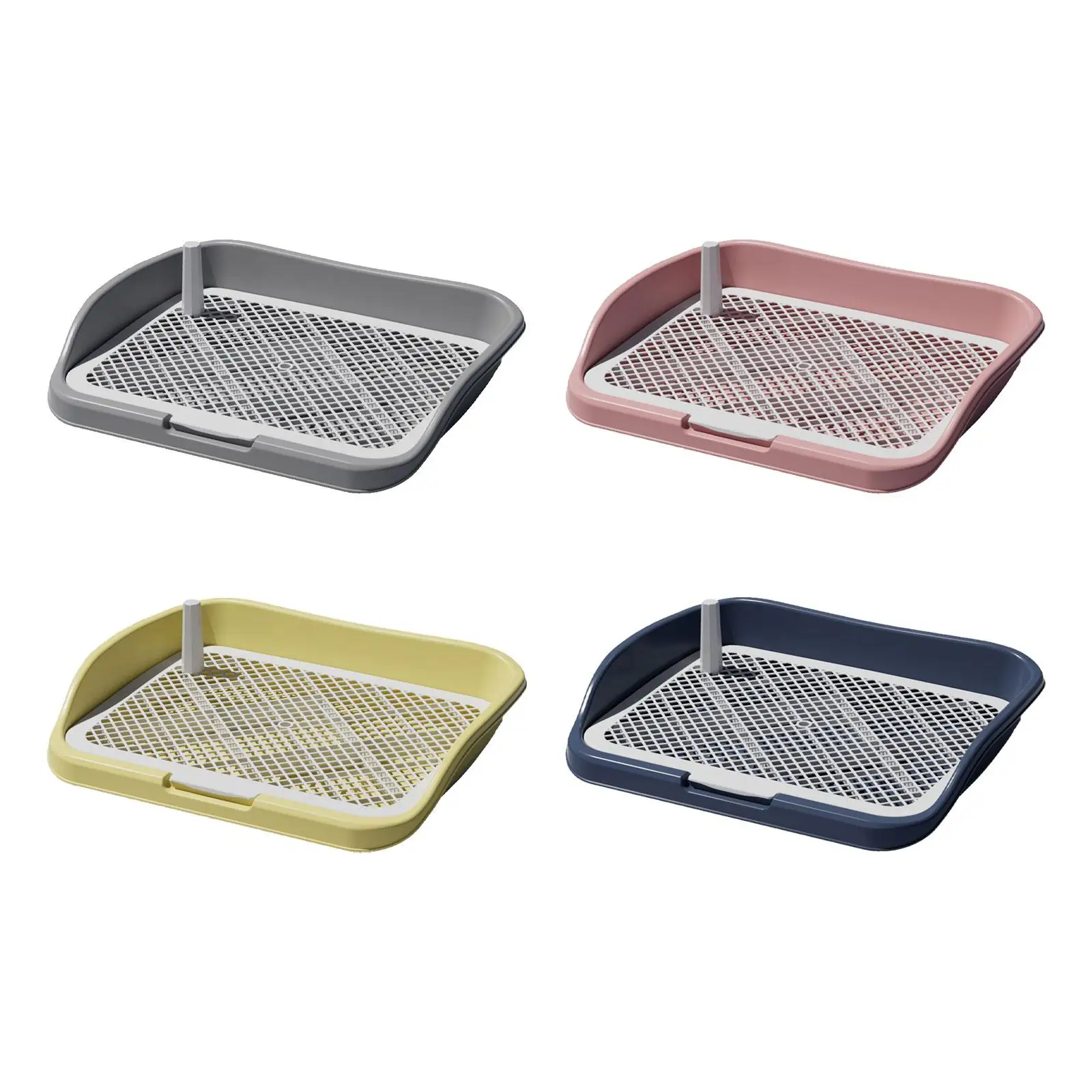Pee Pad Holder Dog Toilet Open Top Entry Dog Litter Pan Reusable Dog Potty Tray Training Pad for Garden Household Porch Bunny