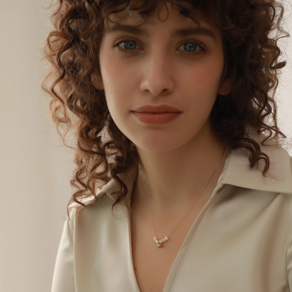 Natural Freshwater Pearls Delicate Korean Gentle Charm Necklace - Image 3