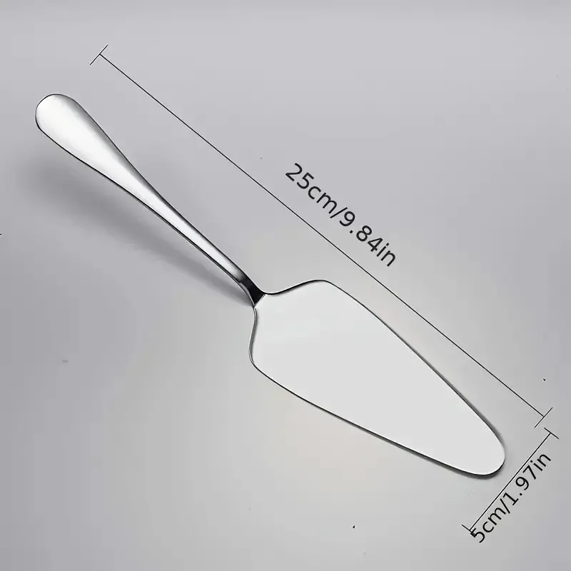 6 Pieces Stainless Steel Cake Shovel, Pie Shovel, Pizza Cutter, Durable, Suitable for Party, Cake Shop, Pizza Shop