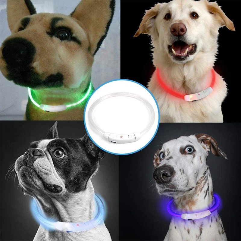 3 Modes Led Light Glowing Loss Prevention Rechargeable LED Dog Collars Glowing Luminous Pet Dog Collar Usb Dog Collar Night 3 Modes Led Light Glowing Loss Prevention Rechargeable LED Dog Collars Glowing Luminous Pet Dog Collar Usb Dog Collar Night