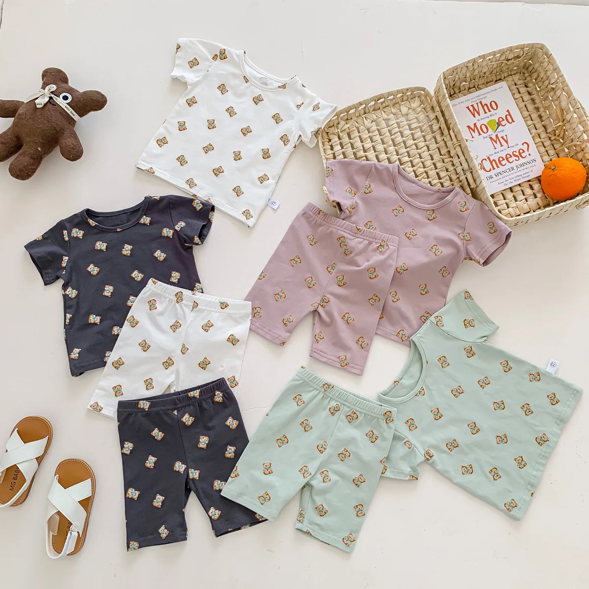 

Baby Clothes Summer Kids Sleepwear Baby Girl Pajamas Tshirts and Shorts 2 Piece Set Infant Boys Outfits Toddler Girl Homewear