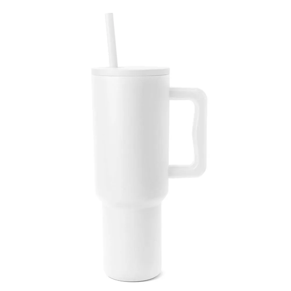 thumbnail image 1 of New 40 oz Tumbler with Handle Vacuum Insulated Mug With Lid Stainless Steel Thermos Coffee Cup Reusable Water Bottle 40oz, 1 of 5