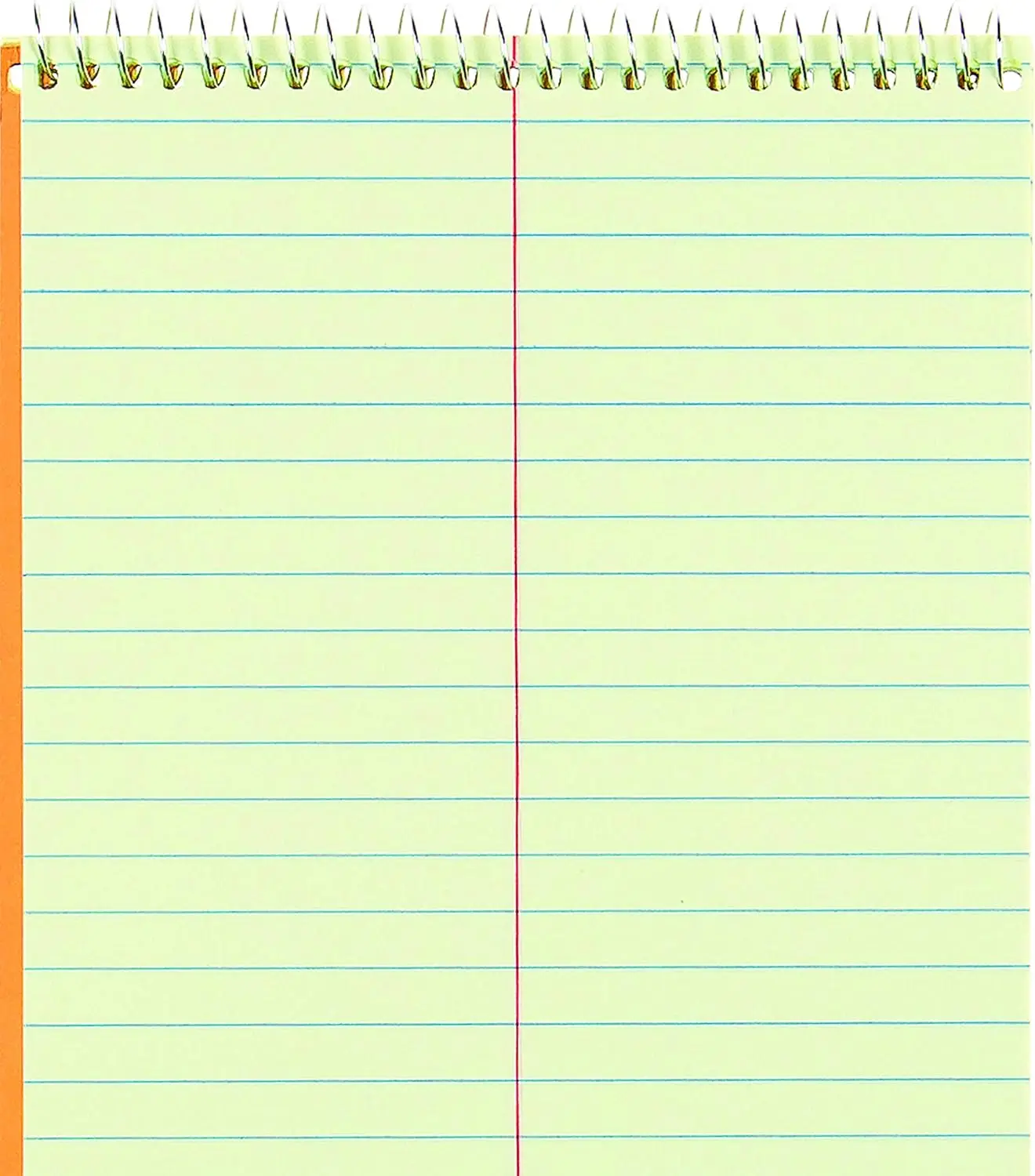 Notebook, Gregg-Ruled, Green Eye-Ease Paper, Brown Cover, 6" x 9", 60 Sheets