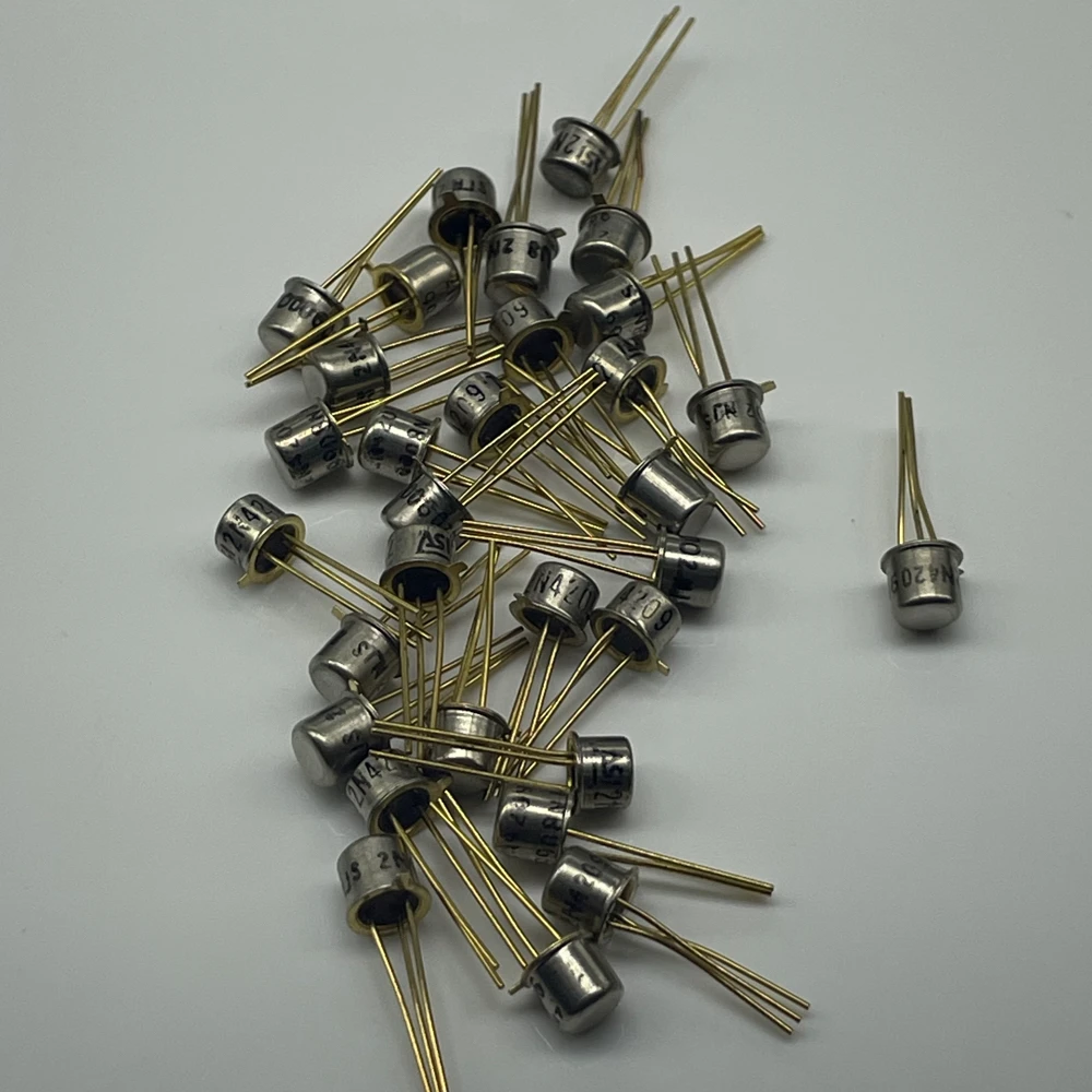 5pcs/ 2N4209 imported original gold sealed tube TO18 round cap 3 foot tube 2N4209 spot straight shot