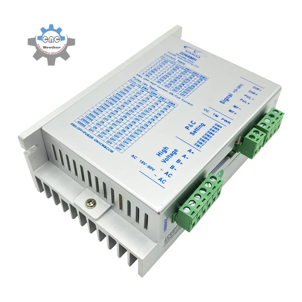 YAKO YKD2608MH 스텝퍼 모터 드라이버, NEMA23 NEMA34 모터용, CNC 라우터 밀링 머신 조각 YKD2608MG, 18-80VAC 6.0A