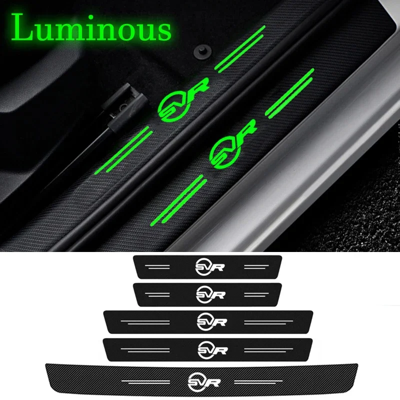 Luminoso Per Land Rover Svr Logo Defender Sport Velar Vogue Discovery Car Door Davanzale Protector Posteriore Tronco Paraurti Soglia Decalcomanie