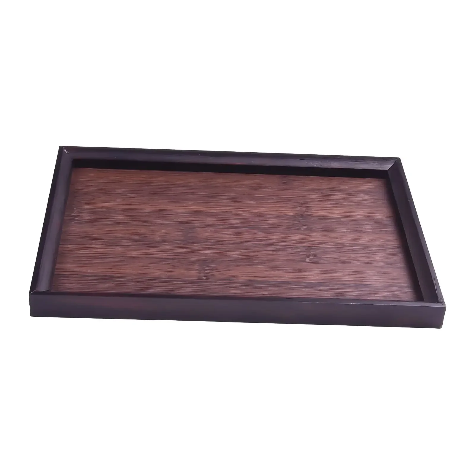 Elegant Wooden Rectangular Tea-Tray Solid Wood Tray Tea Cups Trays Stand Tray Wooden Hotel Dinner Plates Storage-Tray Tableware 5