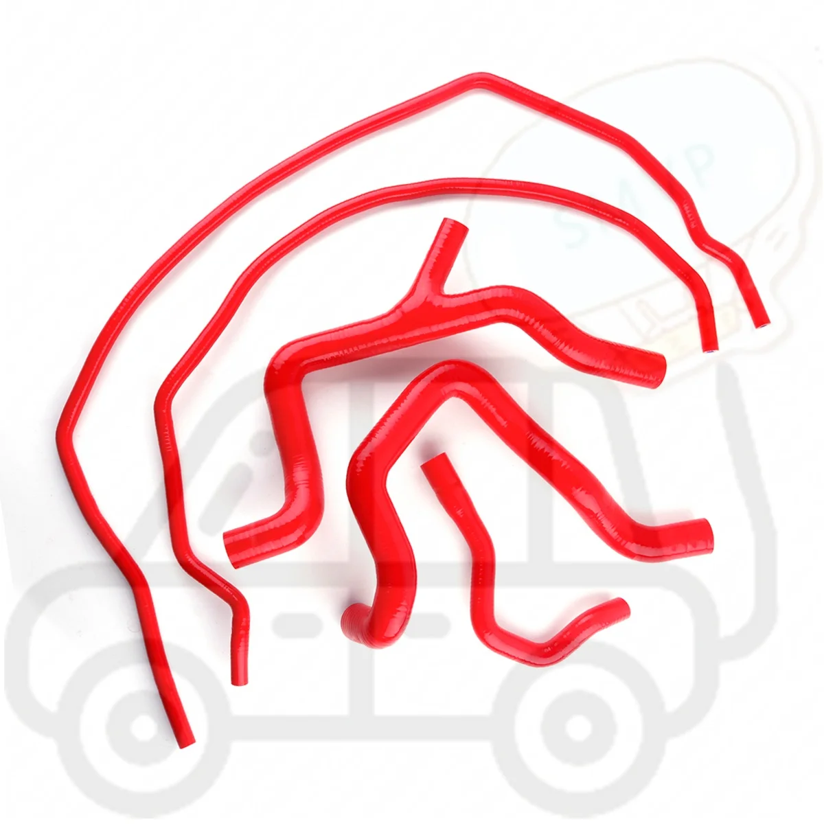 5PCS Kit For Ford Focus RS MK2 MKII ST225 2.5 Car Tools Silicone Radiator Coolant Water Pipe Hose 4Ply Replacement Auto Parts