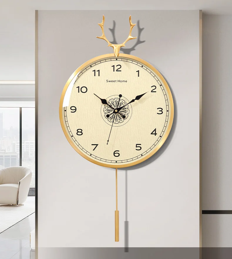 Description Picture 2 of itemSimple Modern Wall Clock Office Pendulum Interior Design Wall Clock Italy Unique Duvar Saati Home Decoration Accessories