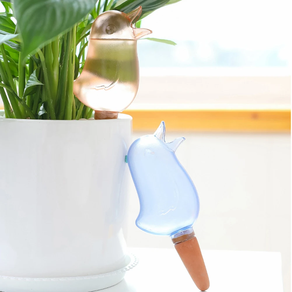 5-2PC Automatic Dripper PVC Self Watering Drips Plastic Bird Shaped Watering Tool Lightweight Irrigation System for Home Garden plant waterer plants irrigation kits drip irrigation kits self watering drippers garden irrigation kits drip irrigation tool garden tools
