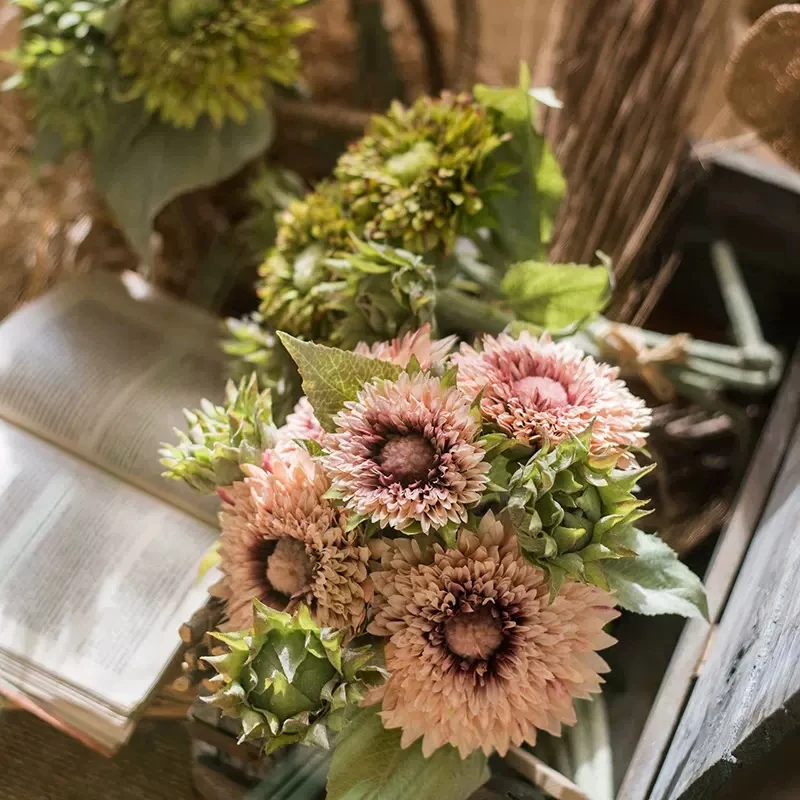

Sunflower simulation bouquet ornaments, floral art decoration, decoration, holding flower props