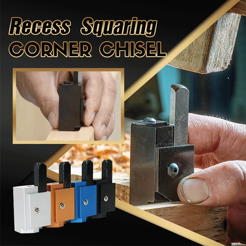 

Recess Squaring Corner Chisel Wood Carving Corner Chisel Square Hinge Recesses Mortising Right Angle Carving Chisel for Woodwork