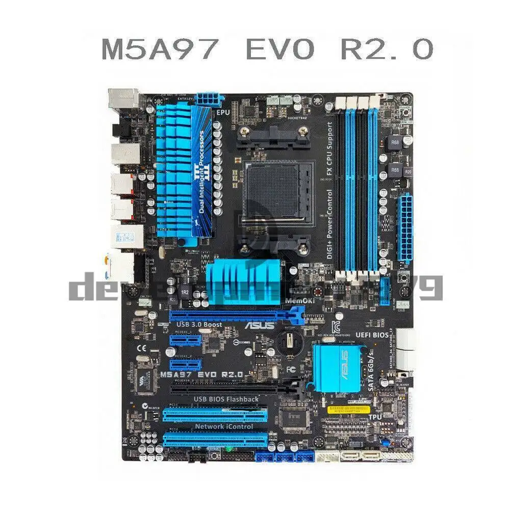 Desktop Motherboard For ASUS ATX USB3.0 AMD M5A97 EVO R2.0 AMD 970 Socket AM3+