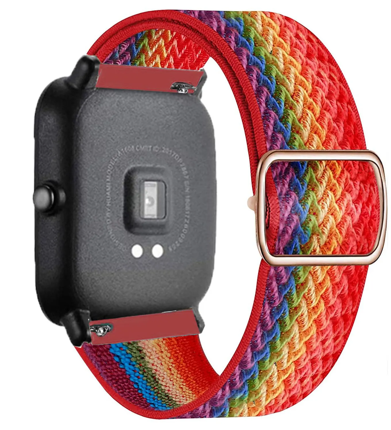 Nylon Loop Adjustable Elastic Bracelet Strap - 20mm/22mm