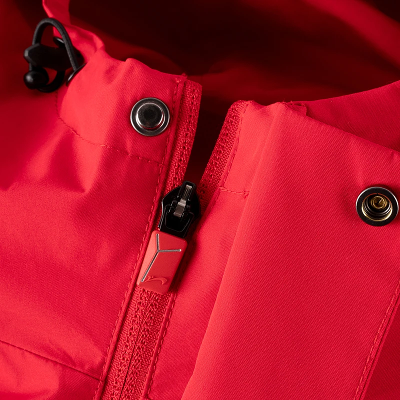 남성용 윈드브레이커 재킷 방풍 방수 캐주얼 스타일 스탠다드 핏 후드付き 긴소매 프린트 폴리에스터 섬유