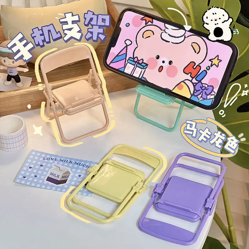

Cute Chair Mobile Phone Holder, Small Stool, Small Red Book, Same Phone Holder, Foldable Decorative Desktop, Living Room Decorat