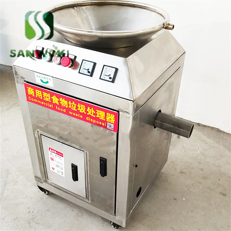 Food Waste Disposer Automatic Dry And Wet Waste Treatment Shredder Small Kitchen Wastage Disposal Equipment Galley Meals Crusher 3