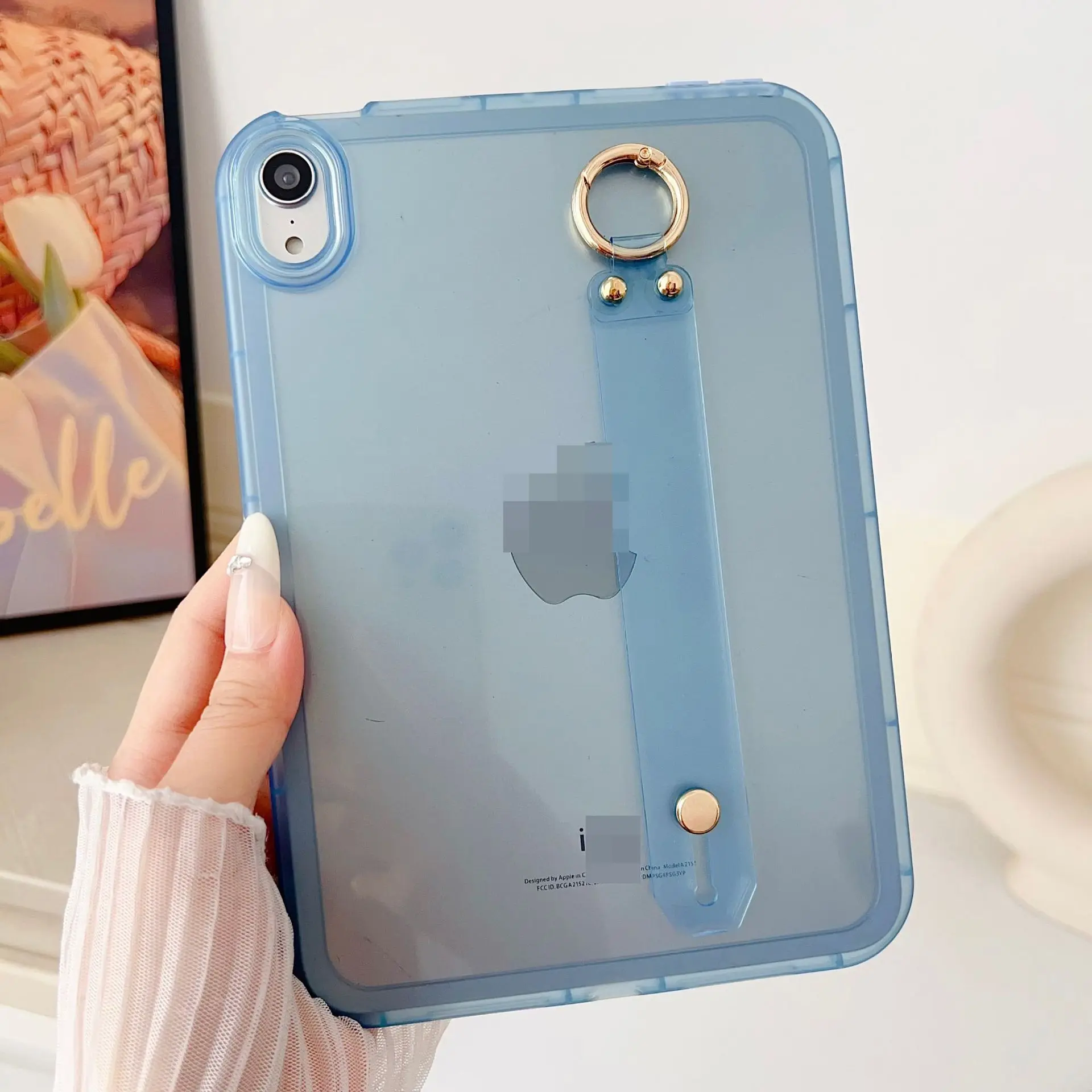 Universal Soft Protective Tablet Case with Hand Strap and Durable Back Shell