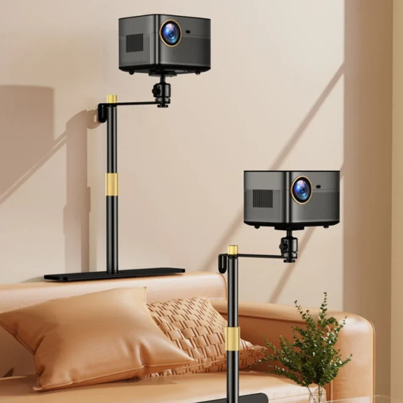 Compact Steel Frame Desktop Projector Stand with Zero-Shake Stability and No-Installation Design