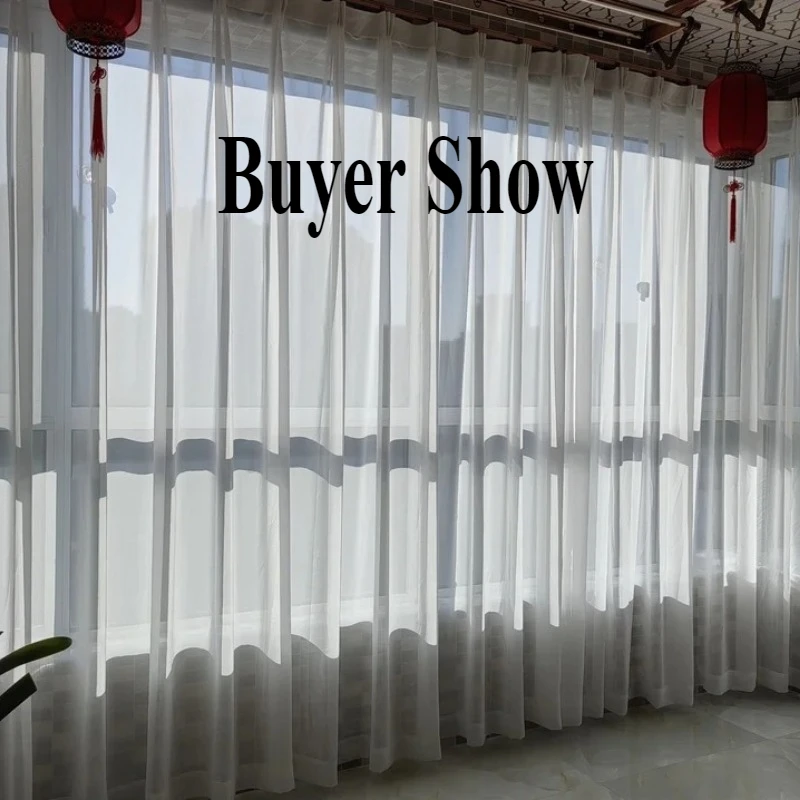 Tulle for Windows Chiffon Sheer Window Curtains Living Room Modern Simple Voile Bedroom Decoration Drapes sheer curtains