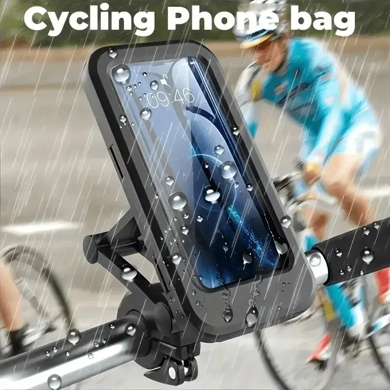 360 ° Rotating Adjustable Waterproof Phone Stand Motorcycle Bicycle Magnetic Bicycle Phone Bag GPS Stand Phone Accessories