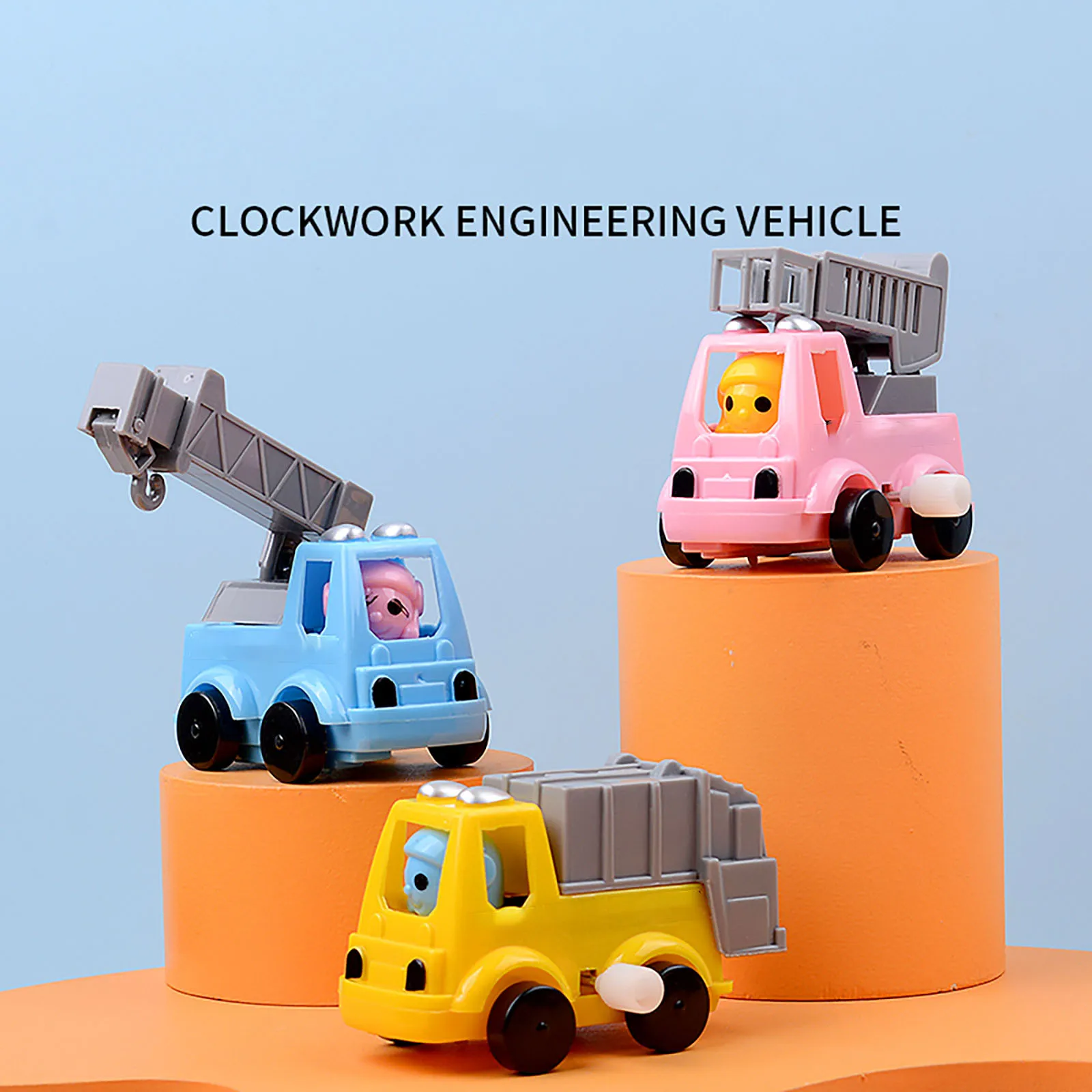

Christmas Desktop Decoration Novelty Props Gifts Mini Pull Back Vehicles Excavator Truck Small Engineering Construction Car Toys