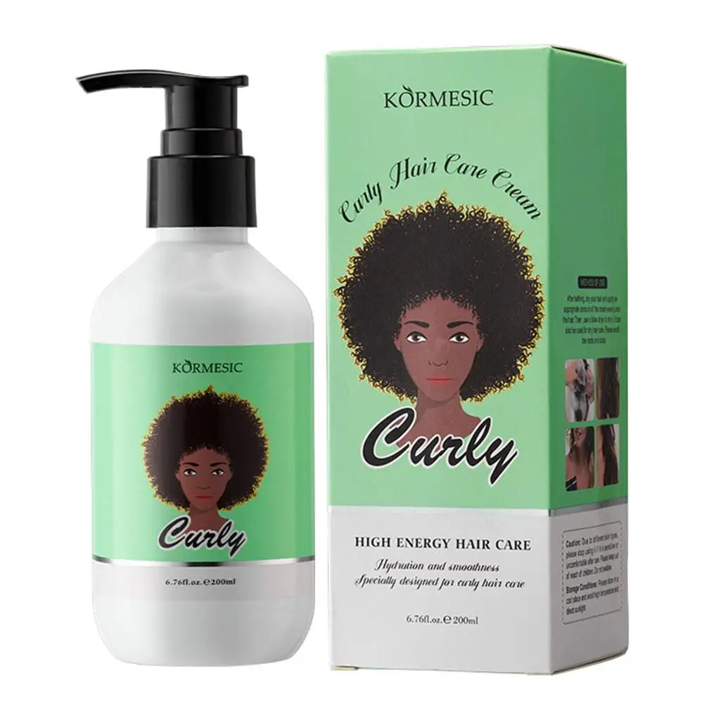 Hair Curling Cream Anti-Frizz Bouncy Resilient Enhancer Styling Lotion Repair Damage Hair Volumizing Moisturizing Care