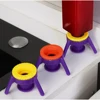 3Pcs/set Squeeze Bottle Cap Upside Down Tripod Bottle Caps No Waste Leak Prevention Cover Kitchen Bathroom Storage Rack Holder 3