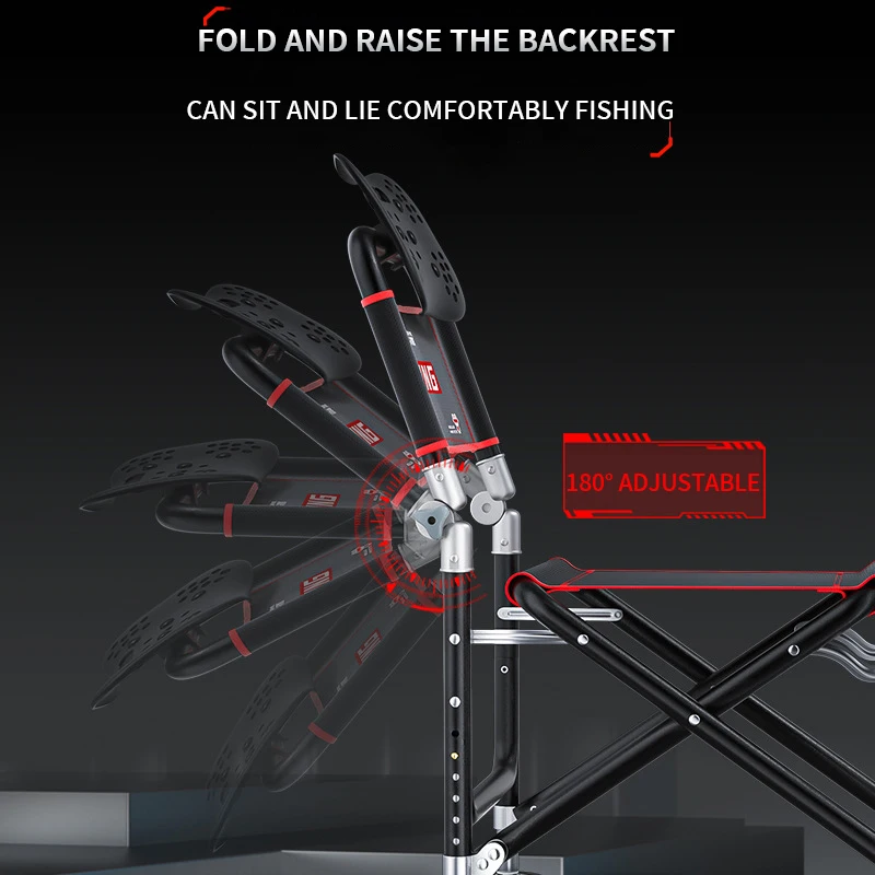 ZYZ Foldable Fishing Chair Multifunctional Suitable For Different Terrains Strong Load-Bearing Portable Folding Camping Chair folding chair breathable chair fishing accessory camping chair foot pads