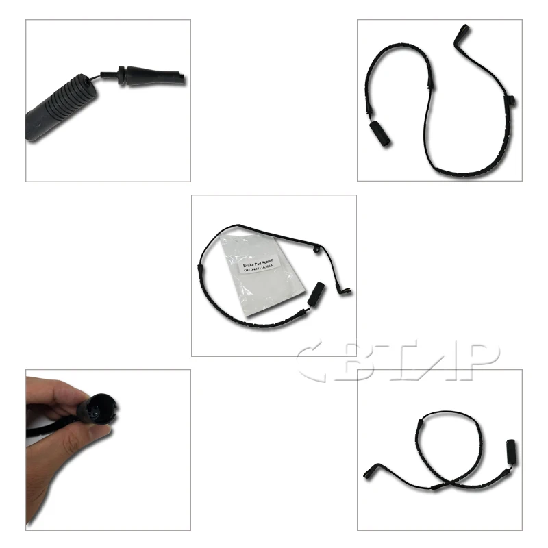 BTAP 1 PCS FRONT Brake Pads Sensor For BMW E39 528i 540i M5 523i 525i 525d 525td 530d 34351163065 34352229018 34 35 1 163 065