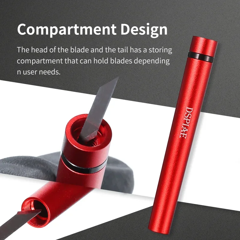 Model Tools DSPIAE DK-1 Craft Knife Metal Handheld Pen Graver with Blades Tool Set for Assembly Model Hobby DIY