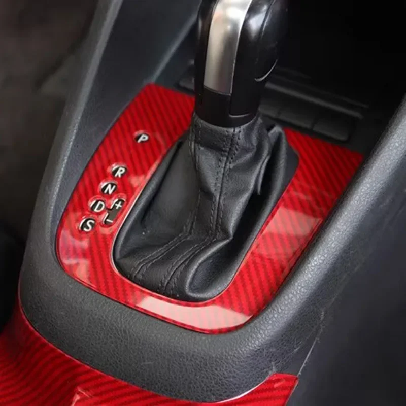 For Volkswagen VW Golf 6 GTI R MK6 2009-2013 Car Gear Shift Panel Frame Cover Trim Car Interior Accessories Sticker