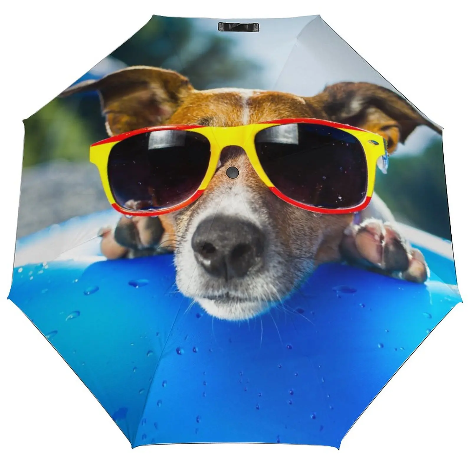 

Jack Russell Terrier Printed Umbrella Rain Women Automatic Umbrella Three Folding Sun Protection Umbrella Male Portable Parasol