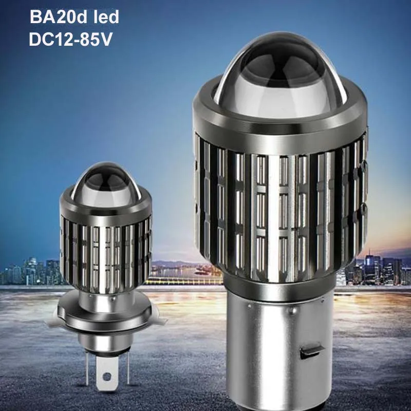 High quality BA20D electrocar,E-Bike,Autobike,Motorcycle,Motorbike led bulb,DC12-85V H4 BA20d LED Bulbs free shipping 2pcs/lot