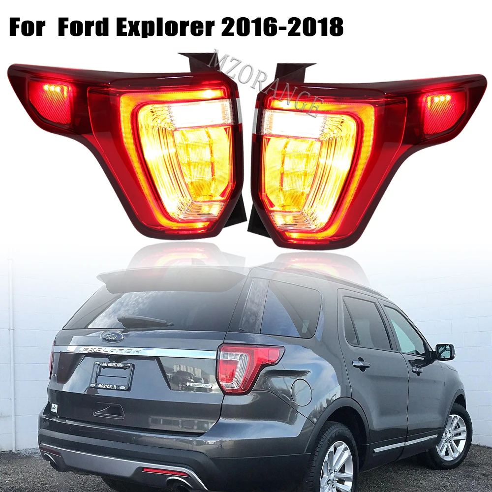 Car Rear Tail Light For Ford Explorer 2016 2017 2018 2019 Us Verison