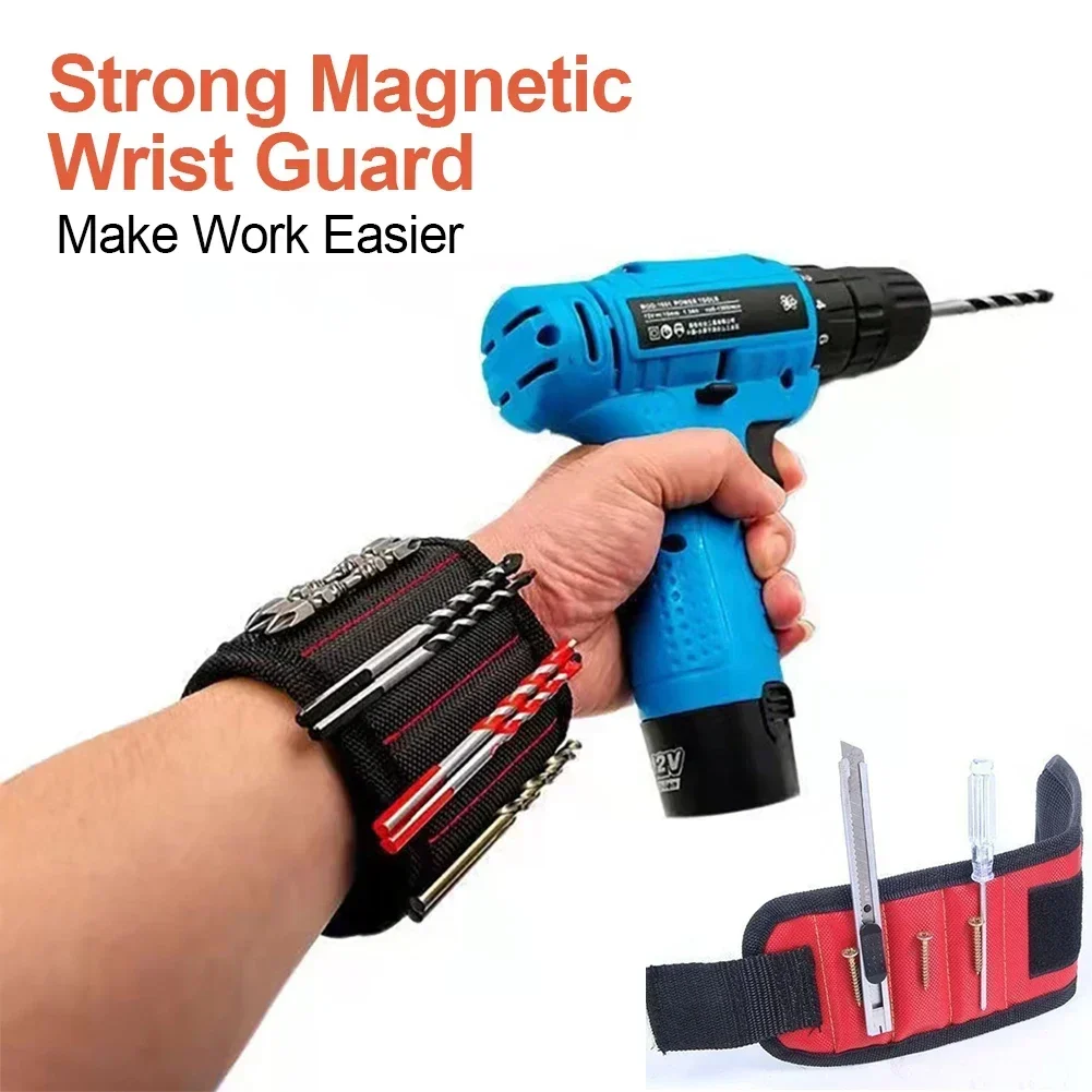 Magnetic Wristband for Holding Screws Nails Drilling Bits Wrist Tool Holder Belts with Strong Magnets Cool Gadgets for Men Women magnetic wristband