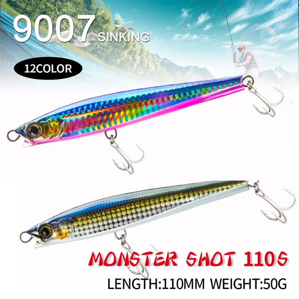 Sinking Pencil Fishing Lure Whopper Weights 50G/110MM Hard Bait Top Water Surface Articulos De Pesca Isca Artificial Lures