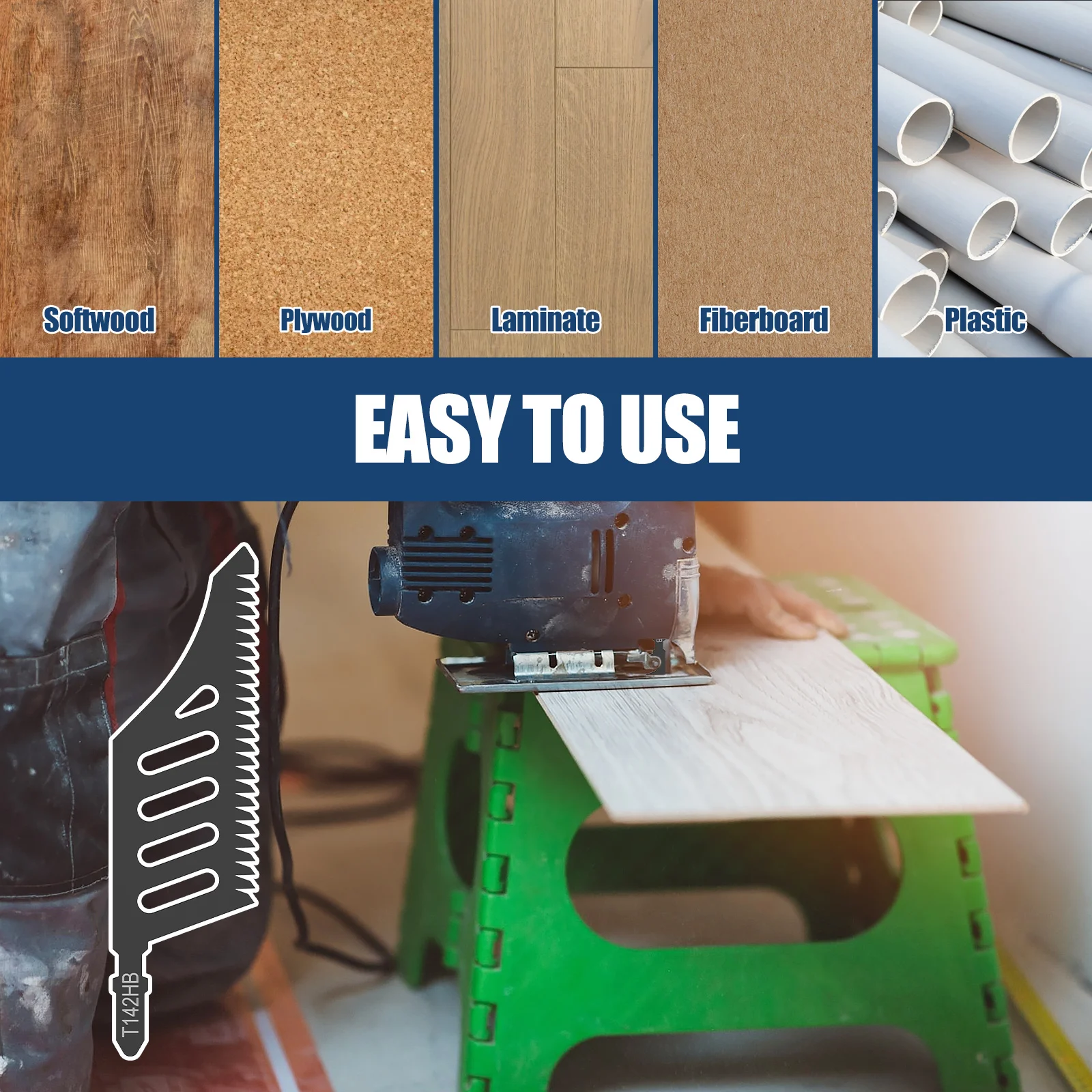 Heavy Duty Carbon Steel Jigsaw Blade for Wood Cutting