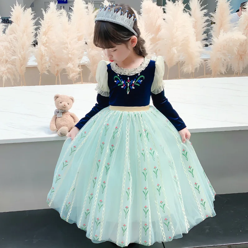 Disfraz De Princesa Anna Para Niñas, Para Carnaval Y Nieve | Meses Sin