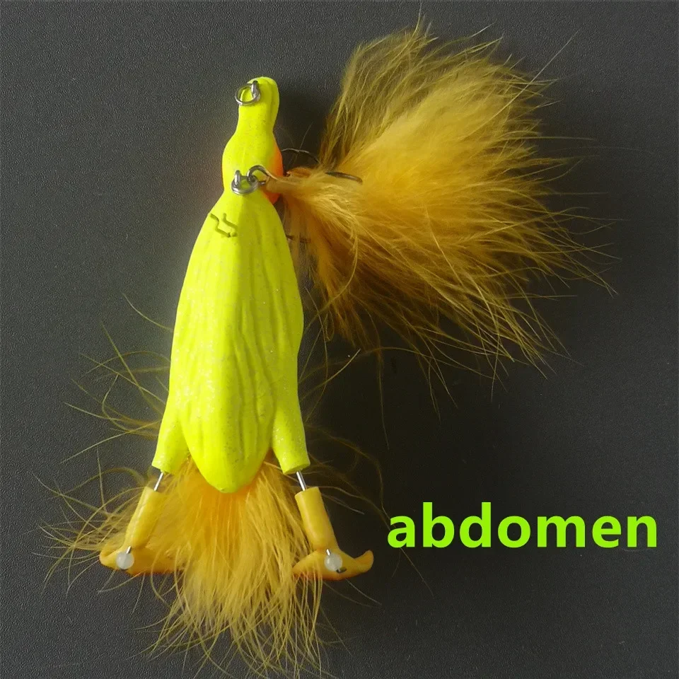 Schwimmender 3d Enten Topwater Köder Mit Plätscherfüßen Für Angler_voghion.com