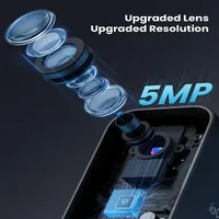 Iegeek 5MP wifi caméra de surveillance extérieure sans fil 5200 Mah batterie, détection de mouvement PIR, vision nocturne couleur 6