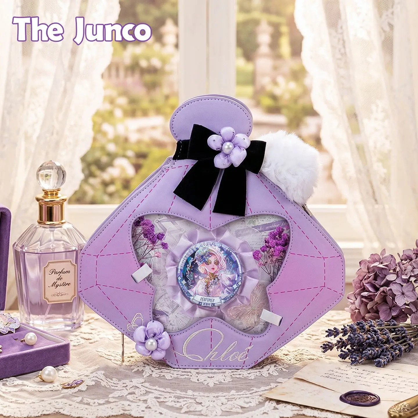 Identity V Perfumer Ita Bag Transparent Crossbody Handbag Anime Girls Commute Shoulder Bag Cosplay Collectible Gift
