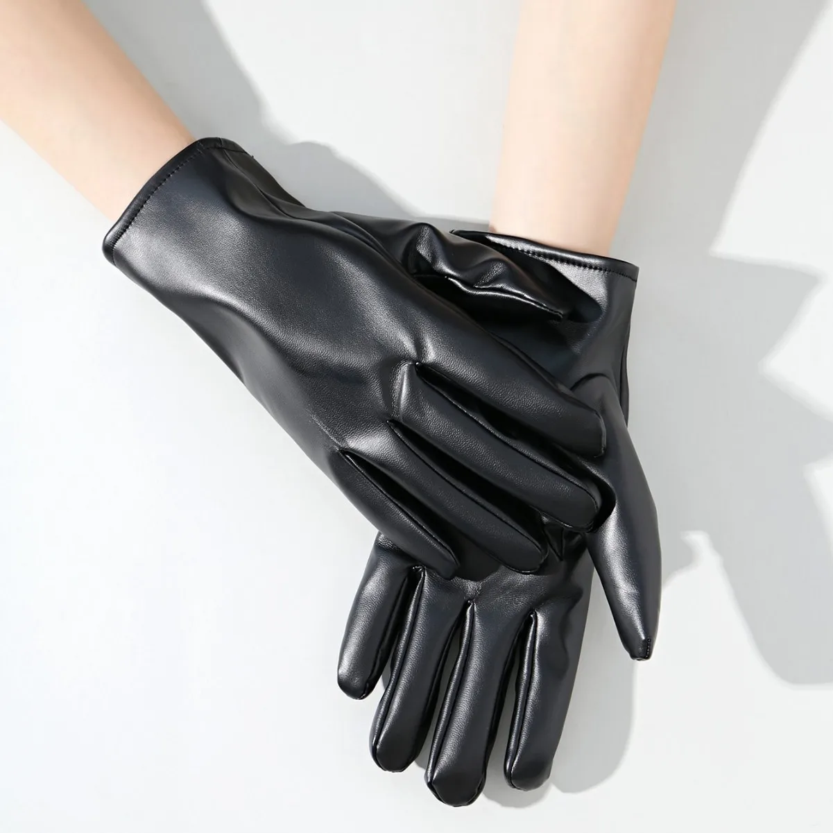 Ladies Leather Gloves Autumn Winter Warm Driving