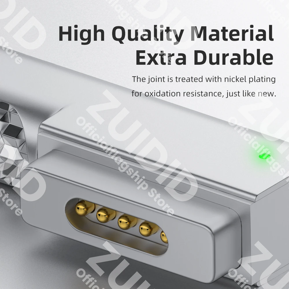 Usb tipo c para Magsafe Carregador Adaptador para Macbook Air e Pro pd 100w 5a Carregamento Rápido Conversor Magnético Carga Rápida - Imagem 3