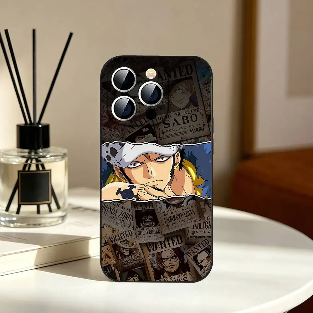 One Piece Trafalgar Law Slim Black Shockproof Phone Case