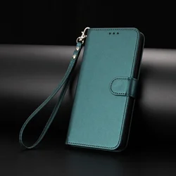 Leather Flip Phone Case with Wallet Protection - Elegant and Durable Cover for A21 (Dark Green)