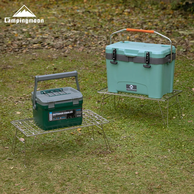 CAMPINGMOON T-235A 세트 스테인레스 스틸 경량 수납 테이블, 피크..
