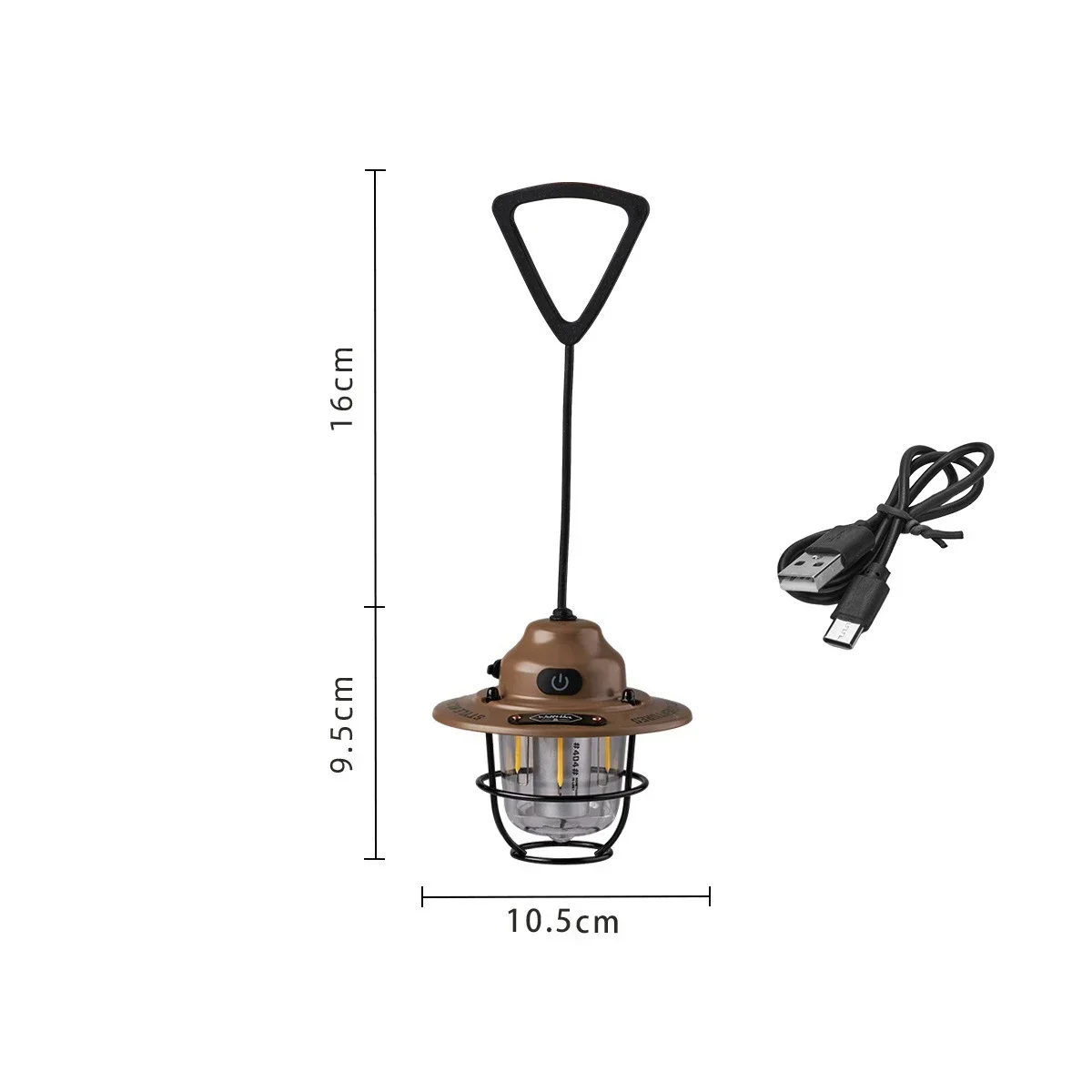 Vintage Rechargeable LED Lantern, Durable Portable Light for Outdoor Camping and Home Decor